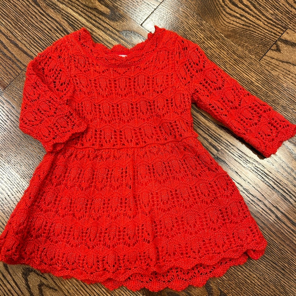 Cat & Jack Red Lace Dress